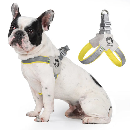 Y Shape Dog Harness Adjustable Reflective Pet Vest, Soft Padding Chest Support for Small Medium Large Dogs, Easy Walk Ou