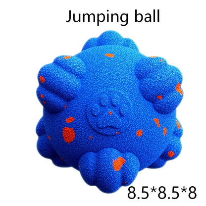 Kawaii Interactive Dog Toy Electric Plush Jumping Ball Squeaky Bite Resistant Self Entertaining Boredom Relief For Cute Dogs