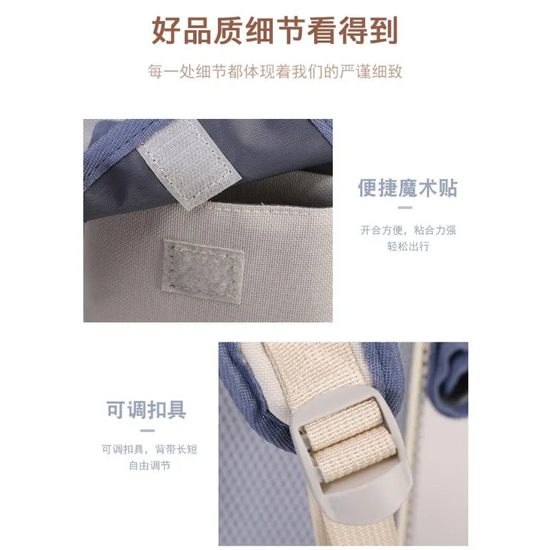 Cat bag, double shoulder, universal in all seasons, anti-stress portable breathable pet bag, portable when going out in summer