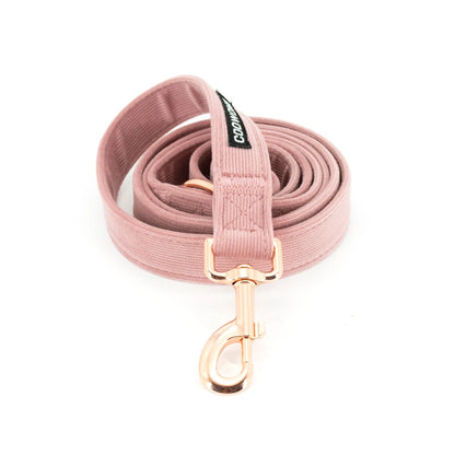 COLLARLOGO Adjustable No Pull Dog Vest Harness Soft Mesh Padded Blue Corduroy Pet Puppy Leash Collar Poop Bag Dispenser