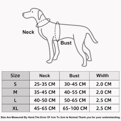 H-shaped Dog Harness,adjustable Explosion-proof Punching Dog Harness for Small Medium and Large Dogs for Training and Running