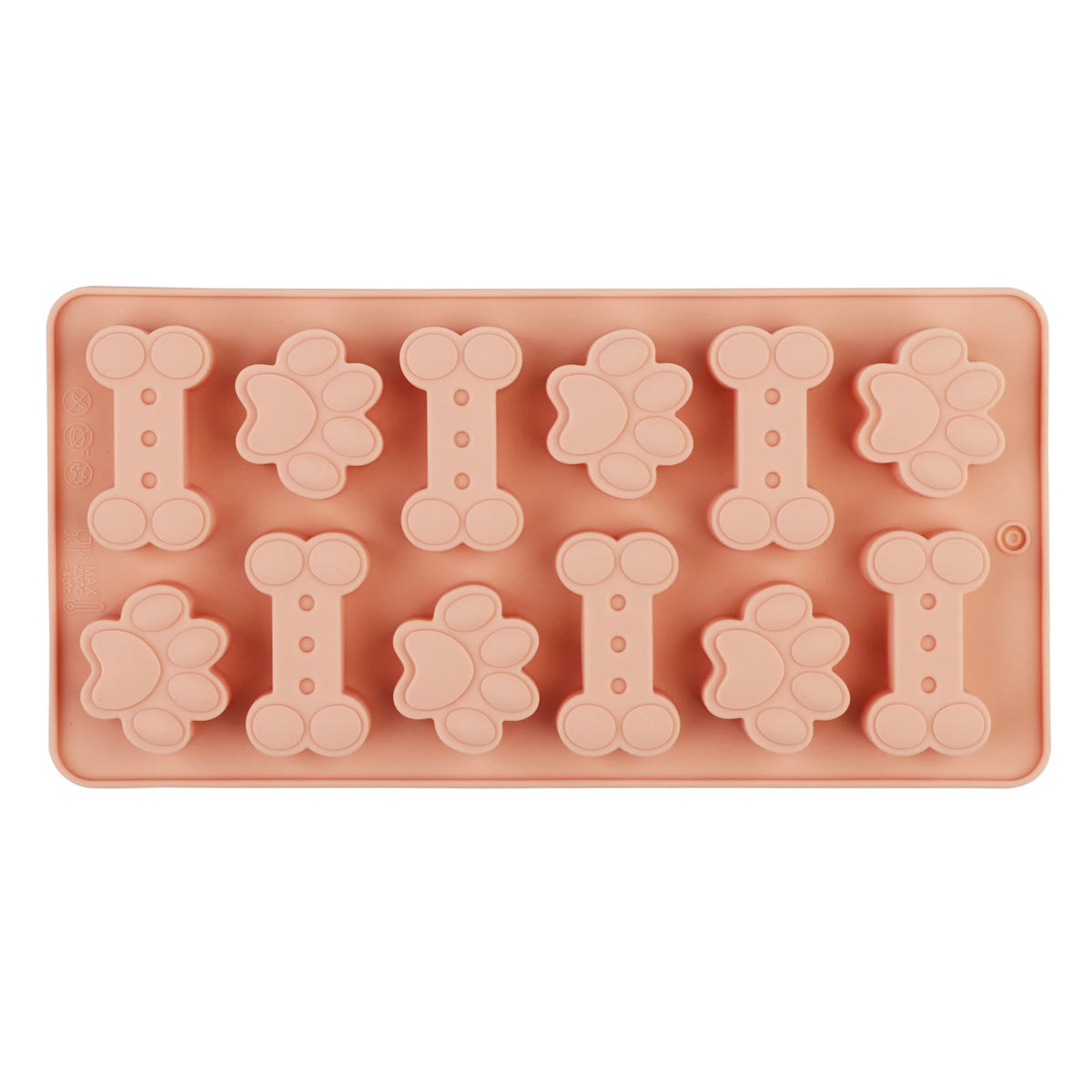 1Pcs Silicone Mold for Dog Biscuits Pink/Blue/Gray Dog Bone Paw Cookie Mold for Dog Treats Ice Cubes Chocolate And Cake Candy