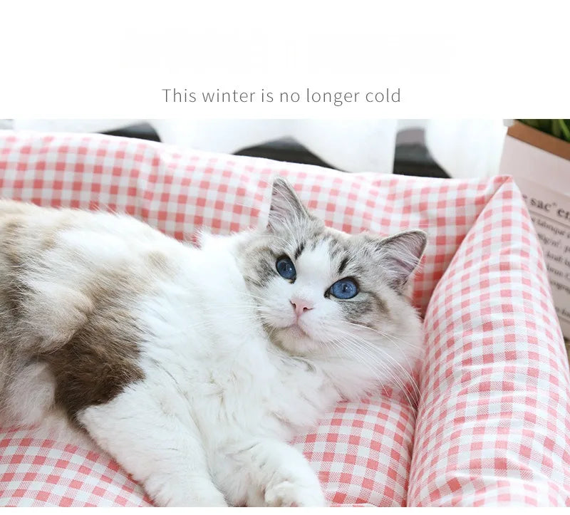 New Four Seasons Universal Pet Nests Spring and Autumn Square Nests Winter Warm Dog Nests Cat Nests Thickened Small Dog NestsCat