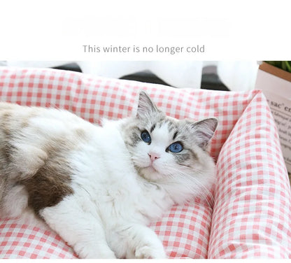 New Four Seasons Universal Pet Nests Spring and Autumn Square Nests Winter Warm Dog Nests Cat Nests Thickened Small Dog NestsCat