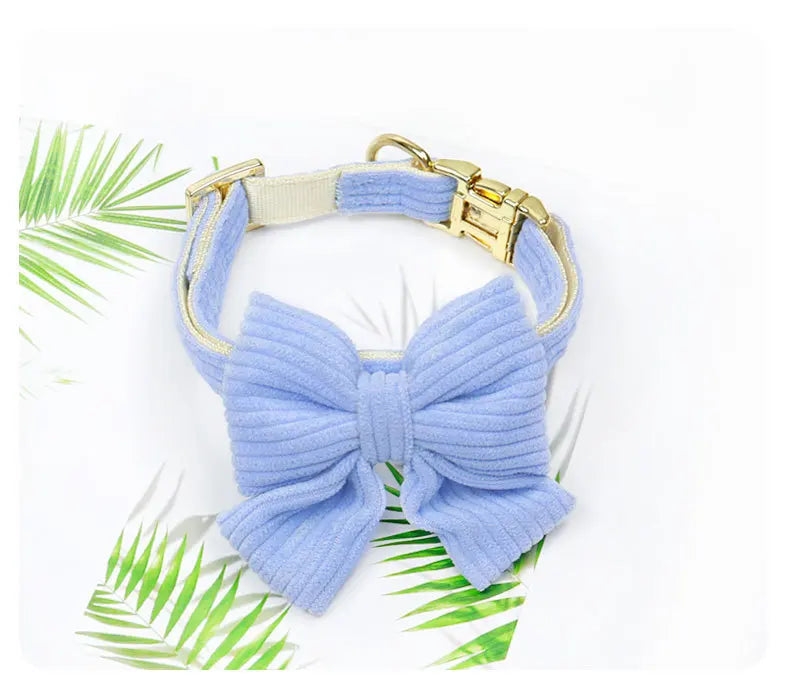 Dog Leash Chest Harness Collar Corduroy Pet Set New Small Pet Dog Harness Set  dog accessories for small dogs
