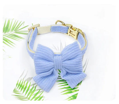 Dog Leash Chest Harness Collar Corduroy Pet Set New Small Pet Dog Harness Set  dog accessories for small dogs