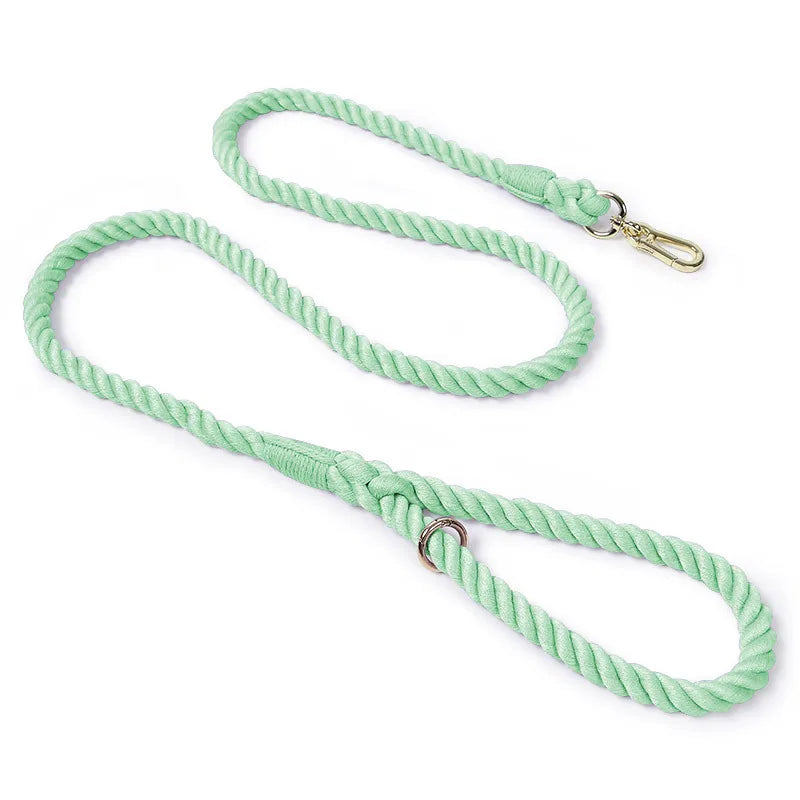 Hand-woven Cotton Rainbow Dog Leash, Medium and Large Dog Walking Leash Is Wear-resistant ,  for Outdoor Walking or Dog Training