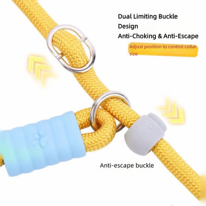 Dog leash that is resistant to chewing, adjustable and prevents escape - perfect for pet dog walking.