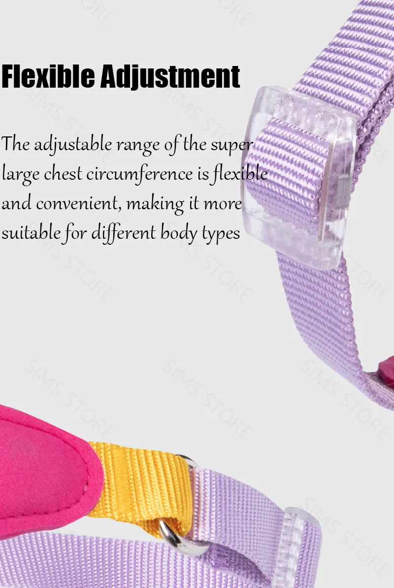 Waggle Galaxy – Colorblock Dog Harness & Leash Set