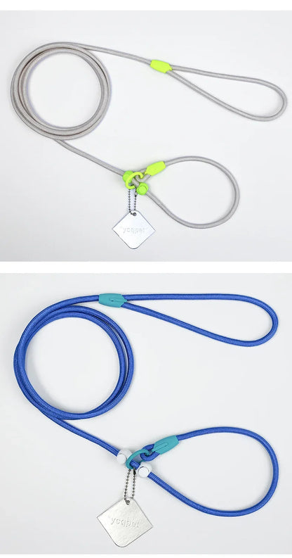 Dog Leash Slip Lead Rope Collar Strong Lightweight Braided Dog Training Leash No Pull Training Lead Leash for Medium & Small Dog