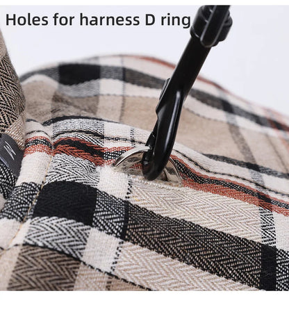 Reversible Dog Jacket Winter Dog Clothes Waterproof Checked Soft Quilted Coat for Small Large Dogs Warm Pet Vest French Bulldog