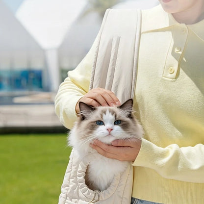 New Pet Portable Travel Bag Fluffy Padded Cloud Slings Shoulder Bag Large Side Hole Space Outdoor Carrier for Small Cat Dog