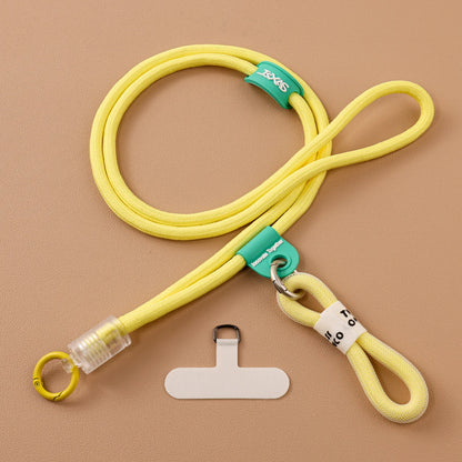 Colorful Braided Phone Crossbody Lanyard Universal Anti-lost Phone Strap with Tether Tab for All Smartphones Retro Fresh Style
