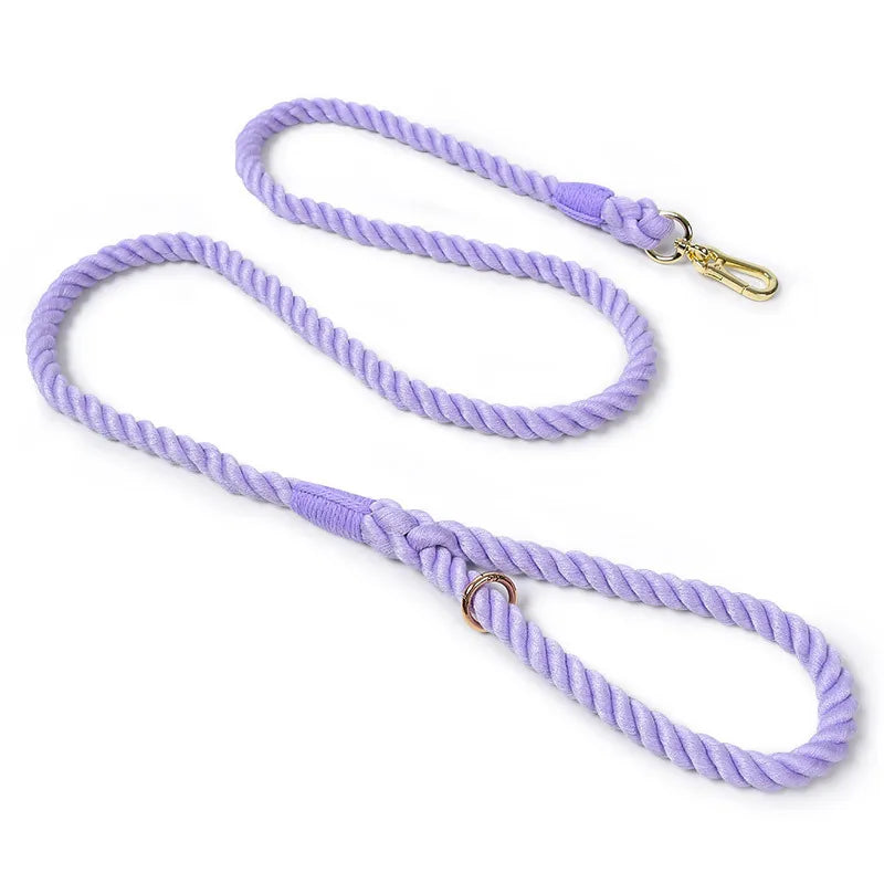 Hand-woven Cotton Rainbow Dog Leash, Medium and Large Dog Walking Leash Is Wear-resistant ,  for Outdoor Walking or Dog Training