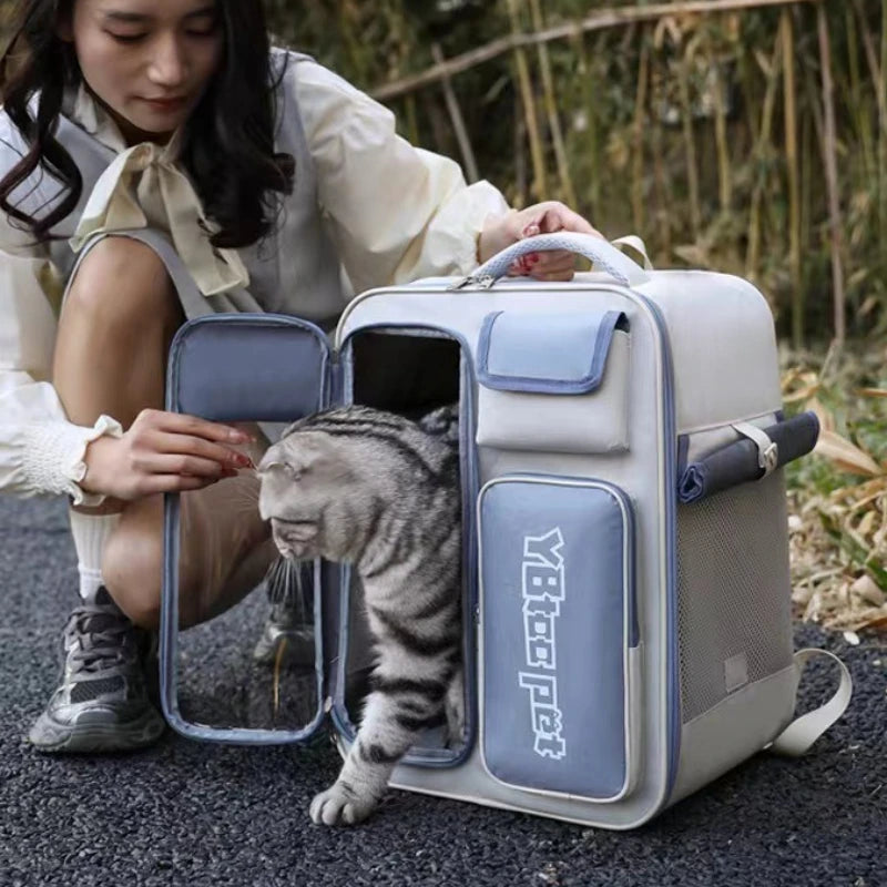 Bag Products Cat Carriers Storage Fashion Backpack Portable Cat Carriers Handbag PVC Home Katzenbeutel MH40MB