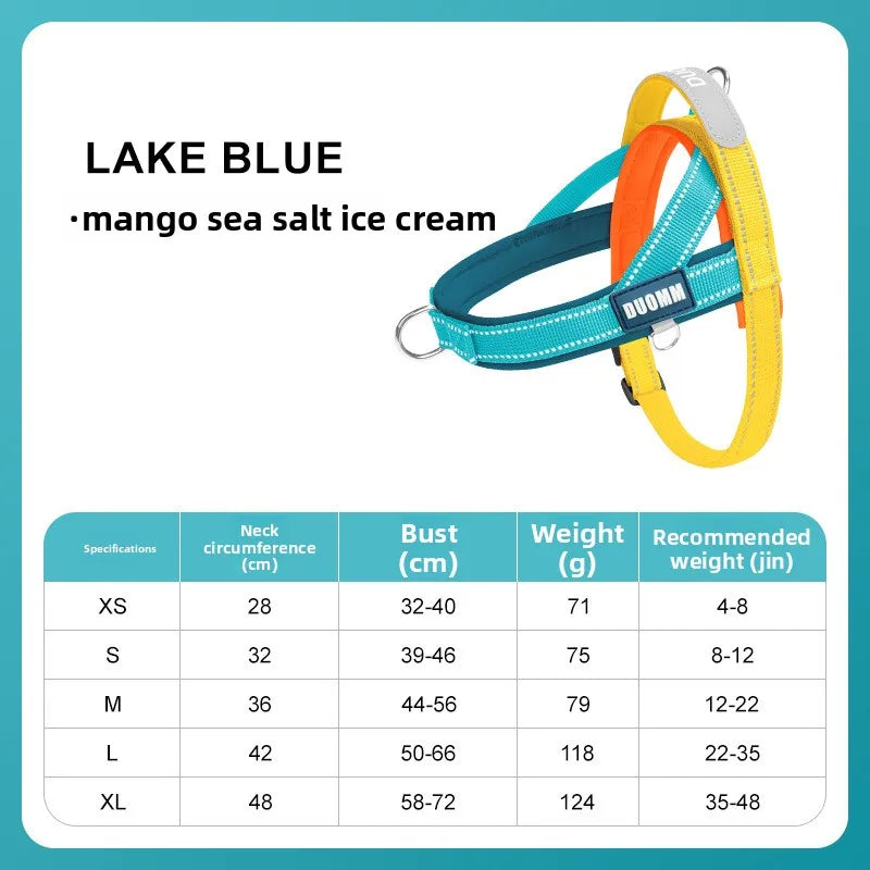Explosion-Proof Pet Saddle Harness Dog Leash for Shiba Inu Bichon Frize Puppy Outdoor Pet Supplies Dog Collar Cat Collar