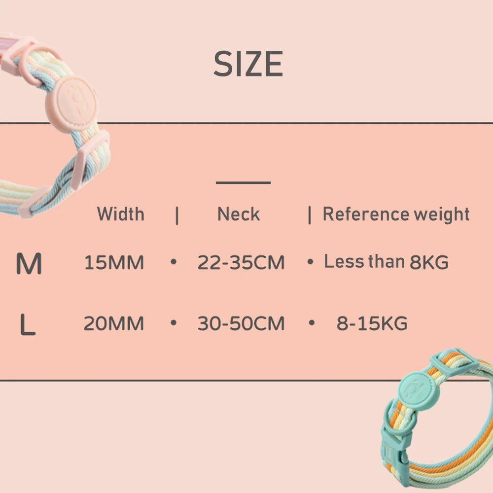 Taffy Twist Woven Dog Collar