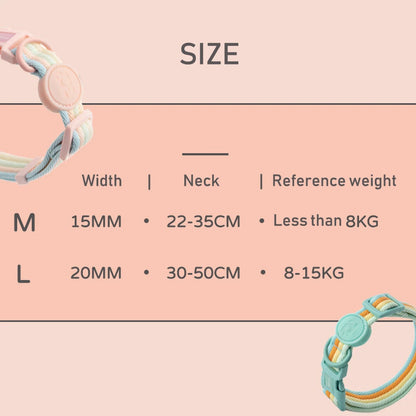 Taffy Twist Woven Dog Collar