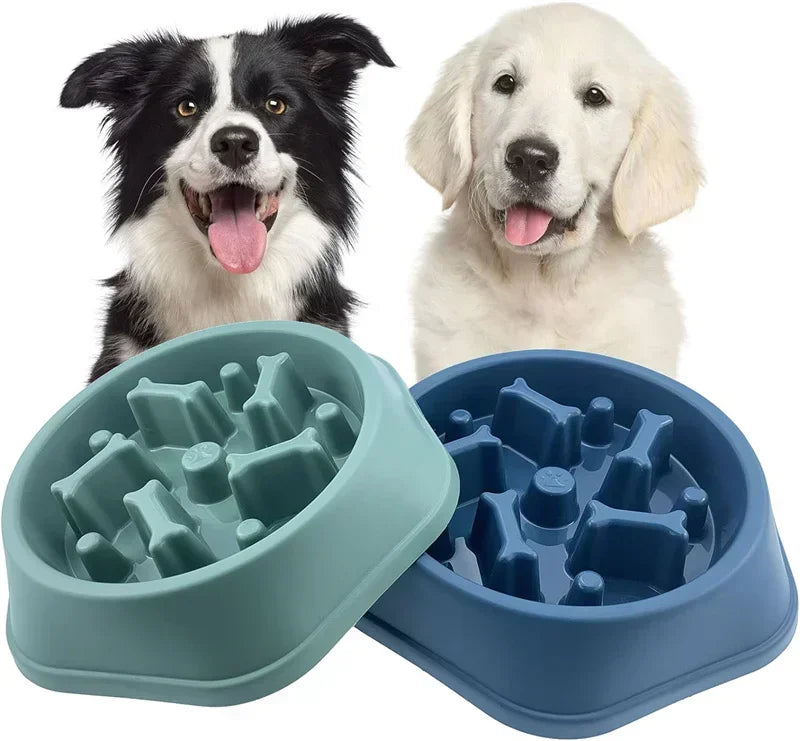 New Slow Feeder Dog Bowl Anti-choking Puppy Food Bowl Anti-slip Pet Slow Eating Dog Dishes Puzzle Feeders for Dogs Small Medium