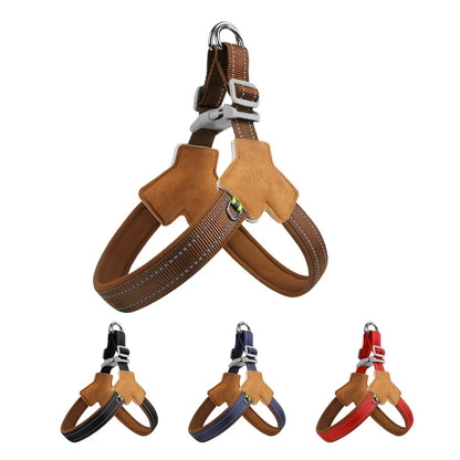 Y Shape Dog Harness Adjustable Reflective Pet Vest, Soft Padding Chest Support for Small Medium Large Dogs, Easy Walk Ou