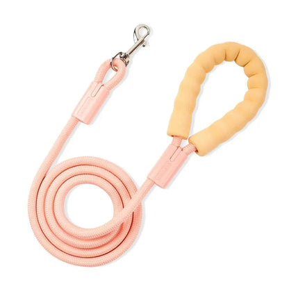 Universal Dopamine Dog Leashes with Cotton Handle Durable Dog Traction Rope Anti-Lost Nylon Pet Training Rope Outdoor