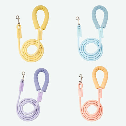 1.5m New Dopamine  Rope Non Slip Foam Handle Pet Training Rope Nylon Anti-Lost Dog Traction Rope Outdoor Pet Supplies Dog Leash