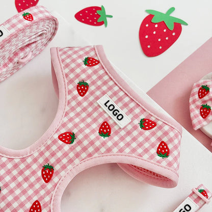 Personalized Dog Harness Set Custom Design Dog Collars and Leashes Step in Puppy Harness Dog Products