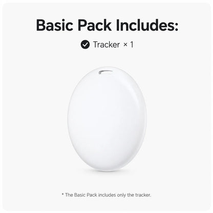 Smart Pet Tracker Tag with Collar Holder Waterproof GPS Cat Dog Finder Compatible with Apple Find My No Fee for iOS