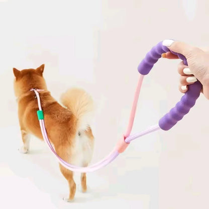 Dopamine Colorful No Pull Anti Explosion Impact Dog Leash Heavy Duty Shock Absorb Training Outdoor Walking Rope For Large Dogs