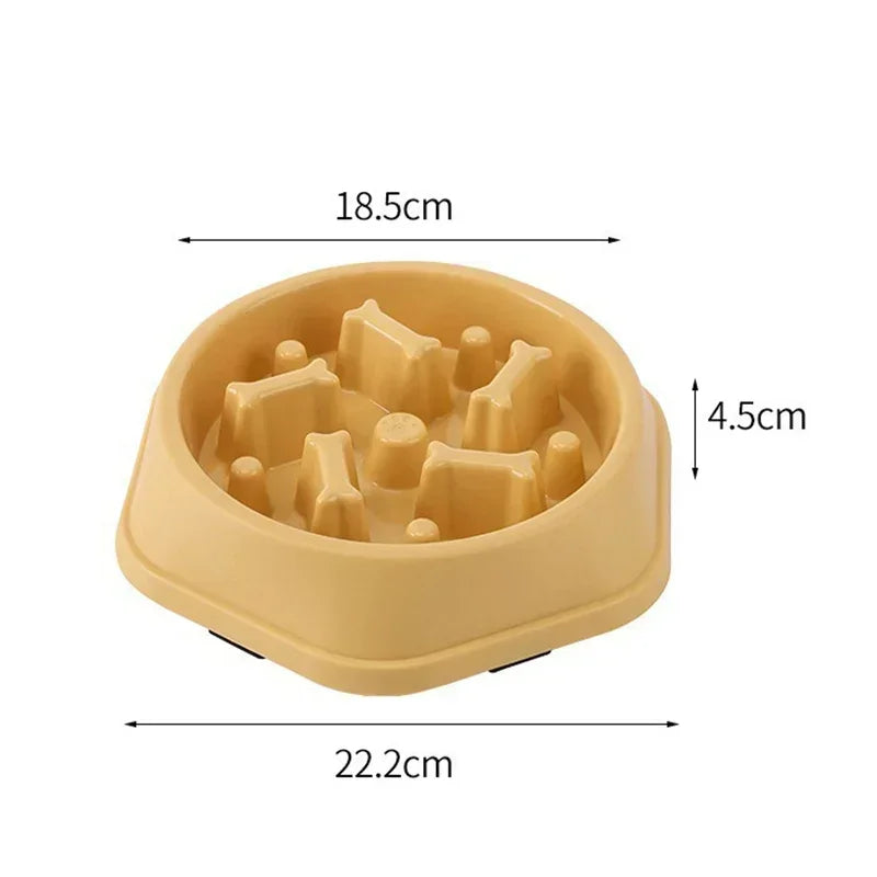 New Slow Feeder Dog Bowl Anti-choking Puppy Food Bowl Anti-slip Pet Slow Eating Dog Dishes Puzzle Feeders for Dogs Small Medium