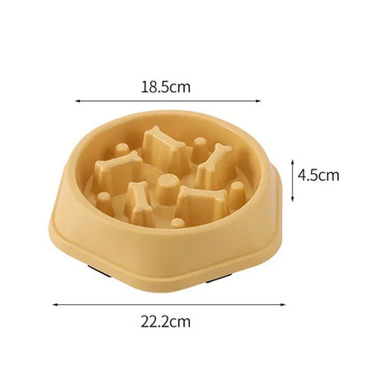New Slow Feeder Dog Bowl Anti-choking Puppy Food Bowl Anti-slip Pet Slow Eating Dog Dishes Puzzle Feeders for Dogs Small Medium