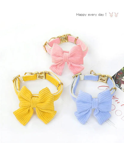 Dog Leash Chest Harness Collar Corduroy Pet Set New Small Pet Dog Harness Set  dog accessories for small dogs