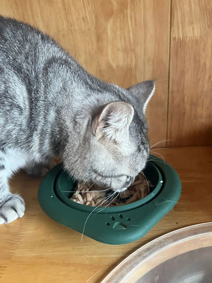 1/3PC Portable Collapsible Silicone Dog Cat Bowl Round Foldable Travel Food Water Bowl for Outdoor Feeding with Carabiner