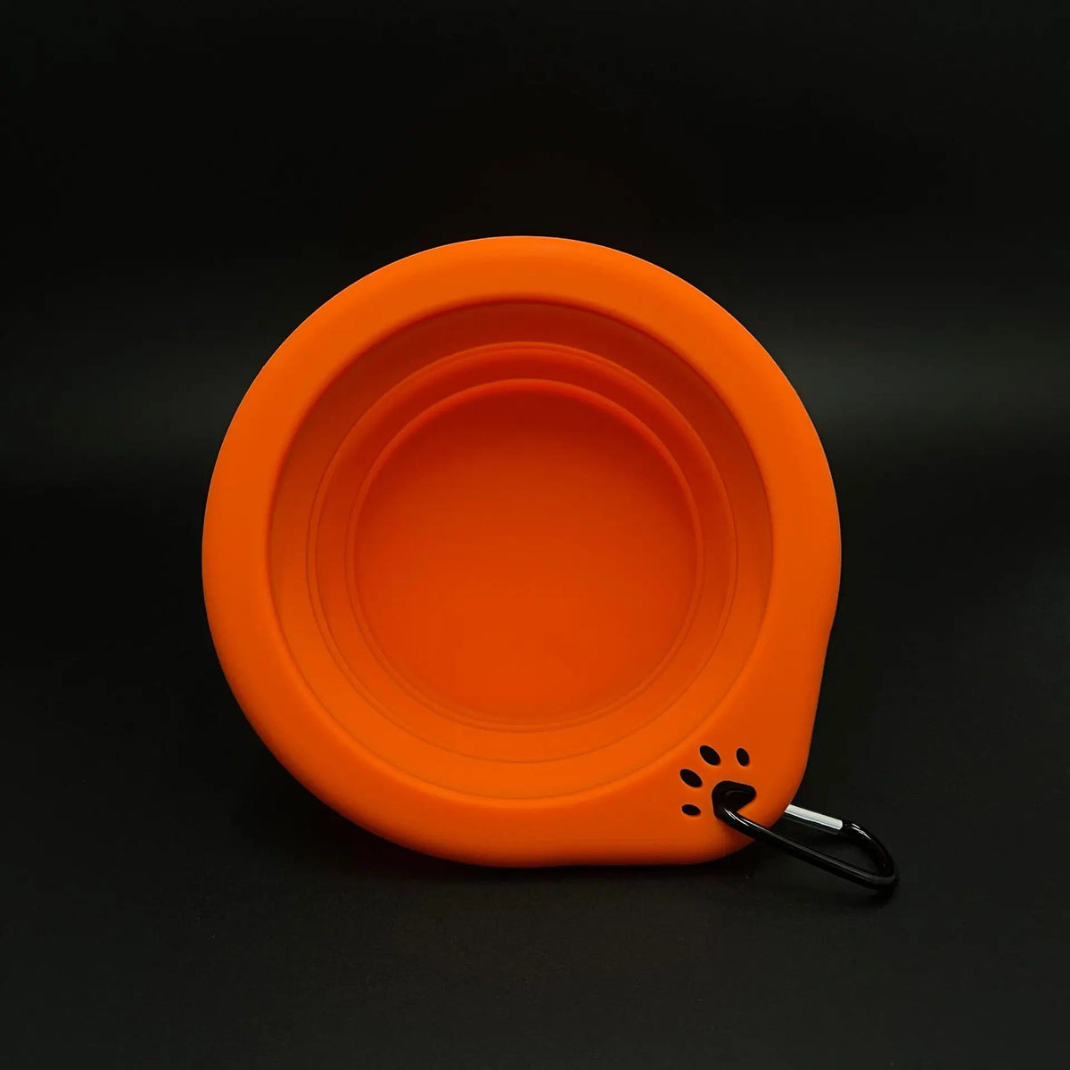 1/3PC Portable Collapsible Silicone Dog Cat Bowl Round Foldable Travel Food Water Bowl for Outdoor Feeding with Carabiner