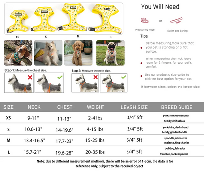 Personalized Dog Harness Set Custom Design Dog Collars and Leashes Step in Puppy Harness Dog Products