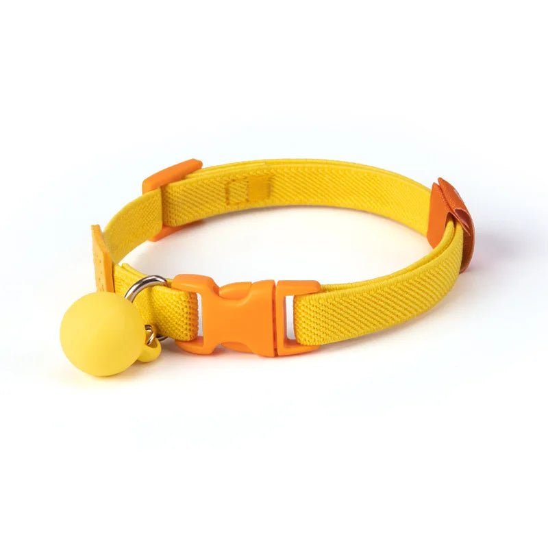 Reflective Cat Collar Adjustable Soft Pet Necklace Summer Fashion Accessory with Breakaway Clasp for Indoor Outdoor Cats
