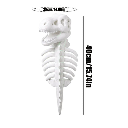 3D Skeleton Pet Dinosaur Costume Realistic Dinosaur Skeleton Costume Wearable Cat/Dog Halloween Costumes Pet Dino Hood Outfits