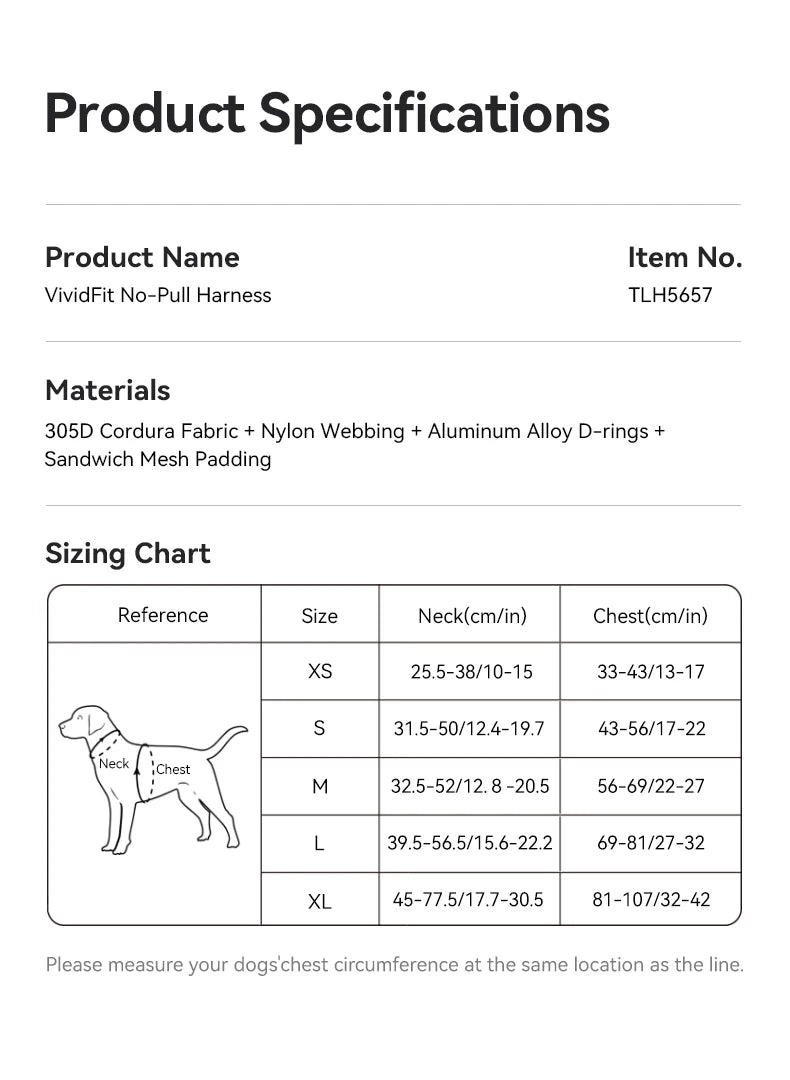 Trailblazer Tails – Reflective Padded Dog Harness