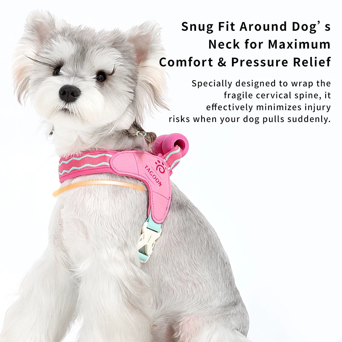 Bubblegum Bounce – Cushioned Reflective Dog Harness