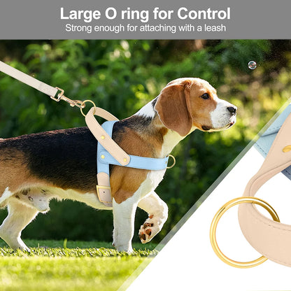 Leather Dog Harness No Pull Dogs Harnesses Vest Soft Pet Walking Training Vests Strong For Small Medium Large Dogs Pug Pitbull