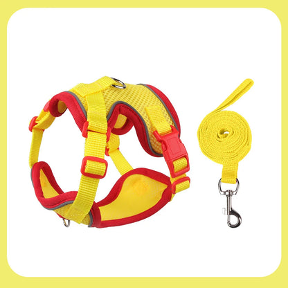 Purrfect Escape – Reflective Mesh Pet Harness & Leash Set