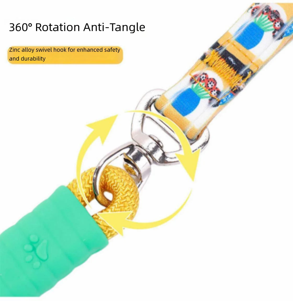 Dog leash that is resistant to chewing, adjustable and prevents escape - perfect for pet dog walking.