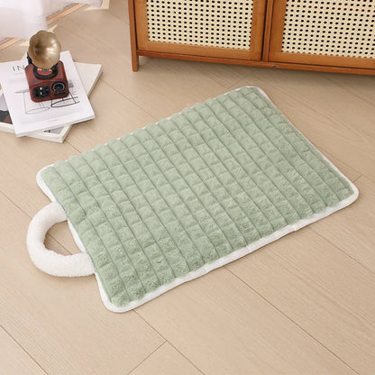 Pet Sleeping Mat Dog Bed Cat Litter Puppy Bed with Carry Handle Dog Sofa Lovely Mattress Cushion for Small Large Dog Blanket