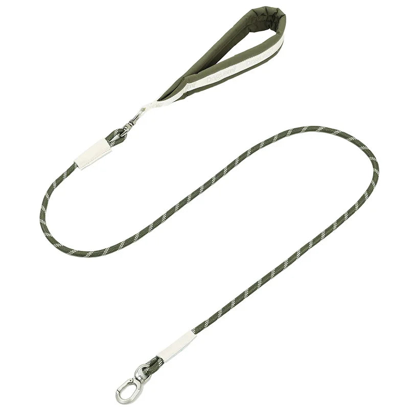 Dog leash, anti-shock dog chain, outdoor dog walking leash, detachable pet harness