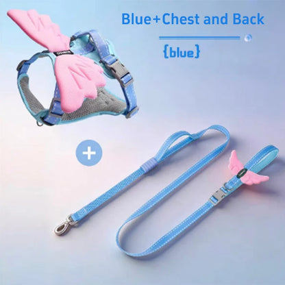Wing & Wag Angel Wings Dog Harness - A breathable adjustable dog harness finished with playful 3D angel wings.