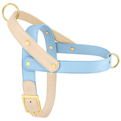 Leather Dog Harness No Pull Dogs Harnesses Vest Soft Pet Walking Training Vests Strong For Small Medium Large Dogs Pug Pitbull