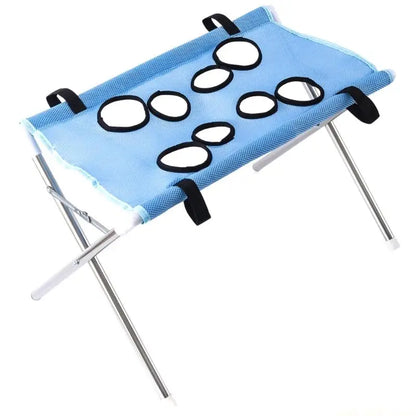 QX2E MultiFunctional Cats Dog Grooming Bed with Support Frame and Washing Hole Grooming Bed For Pet Ear Picking Clipping