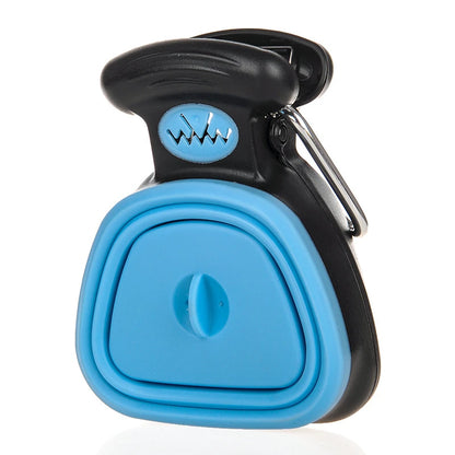 Dog Pet Travel Foldable Pooper Scooper With 1 Roll Decomposable Bags Poop Scoop Clean Pick Up Excreta Cleaner