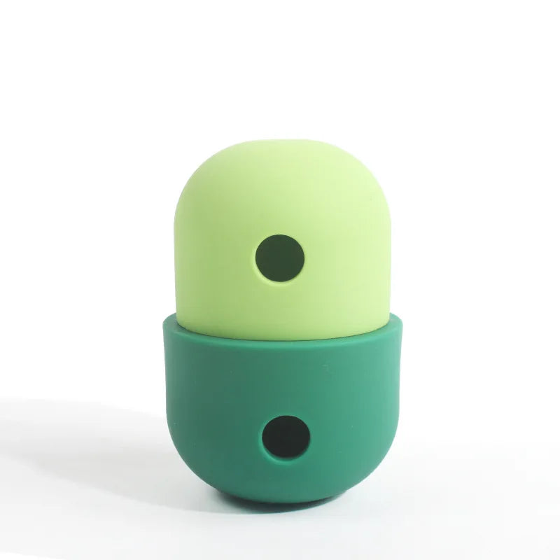 Silicone Dog Treat Dispensing Ball Chew Bowl Interactive Feeder Toy for Outdoor Puzzle Use Home Pet Puppy Small Large Bite