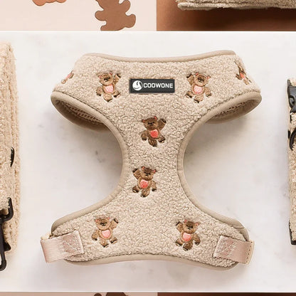 Personalized Dog Harness Set Custom Design Dog Collars and Leashes Step in Puppy Harness Dog Products